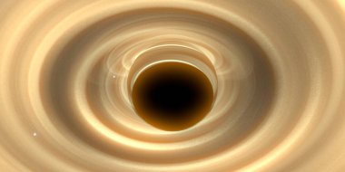 Soyut arka plan sanatı. Karanlık arka planda neon çember. Uzay temalı sanatsal dijital arkaplan.