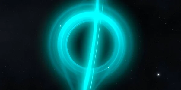 Abstrakt Bakgrundskonst Neon Cirklar Mörk Bakgrund Konstnärlig Digital Bakgrund Med — Stockfoto