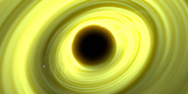 Soyut arka plan sanatı. Siyah arka planda neon halkalar. Uzay temalı sanatsal dijital arkaplan.