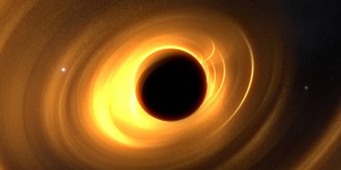 Soyut arka plan sanatı. Siyah arka planda neon halkalar. Uzay temalı sanatsal dijital arkaplan.