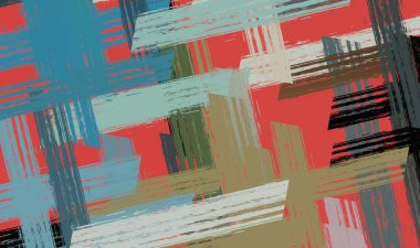 Soyut arka plan sanatı. 2D çizim. Etkileyici yağlı boya resim. Tuvalde fırça darbeleri. Modern sanat. Çok renkli arkaplan. Çağdaş sanat. İfade. Sanatsal dijital palet.