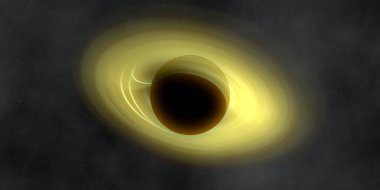 Soyut arka plan sanatı. Siyah arka planda neon halkalar. Uzay temalı sanatsal dijital arkaplan.