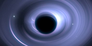 Soyut arka plan sanatı. Siyah arka planda neon halkalar. Uzay temalı sanatsal dijital arkaplan.