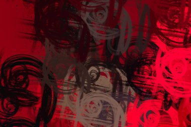 Soyut arka plan sanatı. 2D çizim. Etkileyici yağlı boya resim. Tuvalde fırça darbeleri. Modern sanat. Çok renkli arkaplan. Çağdaş sanat. İfade. Sanatsal dijital palet.