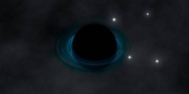 Soyut arka plan sanatı. Karanlık arka planda neon çember. Uzay temalı sanatsal dijital arkaplan.