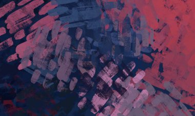 Soyut arka plan sanatı. 2D çizim. Etkileyici yağlı boya resim. Tuvalde fırça darbeleri. Modern sanat. Çok renkli arkaplan. Çağdaş sanat. İfade. Sanatsal dijital palet.