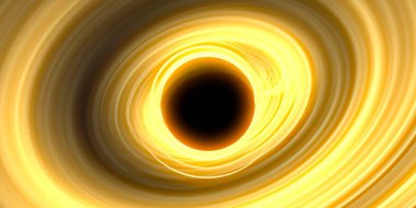 Soyut arka plan sanatı. Karanlık arka planda neon çember. Uzay temalı sanatsal dijital arkaplan.