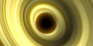 Soyut arka plan sanatı. Siyah arka planda neon halkalar. Uzay temalı sanatsal dijital arkaplan.