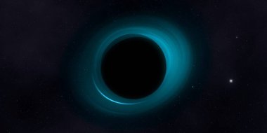 Soyut arka plan sanatı. Karanlık arka planda neon çember. Uzay temalı sanatsal dijital arkaplan.