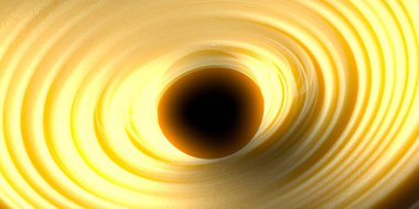 Soyut arka plan sanatı. Karanlık arka planda neon çember. Uzay temalı sanatsal dijital arkaplan.