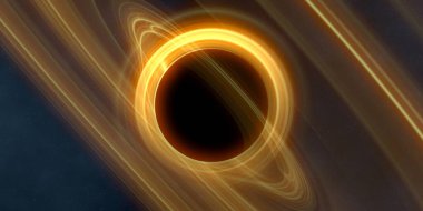 Soyut arka plan sanatı. Karanlık arka planda neon çember. Uzay temalı sanatsal dijital arkaplan.