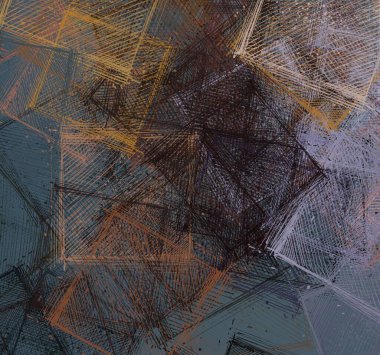 Soyut arka plan sanatı. 2D çizim. Etkileyici yağlı boya resim. Tuvalde fırça darbeleri. Modern sanat. Çok renkli arkaplan. Çağdaş sanat. İfade. Sanatsal dijital palet.