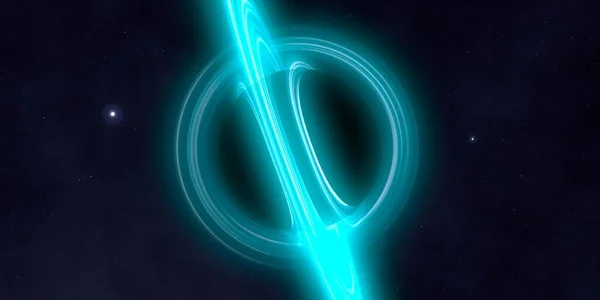 Abstrakcyjne Tło Sztuki Neonowy Krąg Ciemnym Tle Artystyczne Tło Cyfrowe — Zdjęcie stockowe