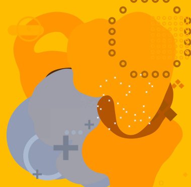 Soyut arka plan sanatı. 3 boyutlu illüstrasyon. Çok renkli arkaplan. Çağdaş sanat. Sanatsal dijital palet.