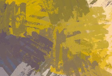 Soyut arka plan sanatı. 2D çizim. Etkileyici yağlı boya resim. Tuvalde fırça darbeleri. Modern sanat. Çok renkli arkaplan. Çağdaş sanat. İfade. Sanatsal dijital palet.