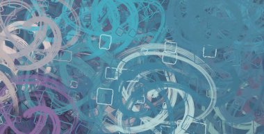 Soyut arka plan sanatı. 2D çizim. Etkileyici yağlı boya resim. Tuvalde fırça darbeleri. Modern sanat. Çok renkli arkaplan. Çağdaş sanat. İfade. Sanatsal dijital palet.