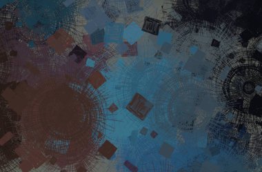 Soyut arka plan sanatı. 2D çizim. Etkileyici yağlı boya resim. Tuvalde fırça darbeleri. Modern sanat. Çok renkli arkaplan. Çağdaş sanat. İfade. Sanatsal dijital palet.