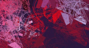 Soyut arka plan sanatı. 2D çizim. Etkileyici yağlı boya resim. Tuvalde fırça darbeleri. Modern sanat. Çok renkli arkaplan. Çağdaş sanat. İfade. Sanatsal dijital palet.