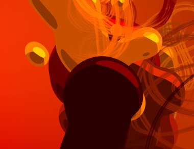 Soyut arka plan sanatı. 3 boyutlu illüstrasyon. Çok renkli arkaplan. Çağdaş sanat. Sanatsal dijital palet.