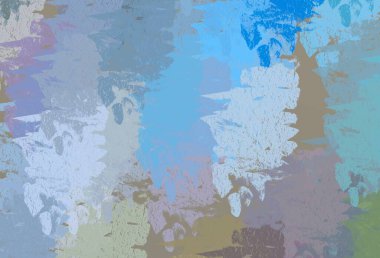 Soyut arka plan sanatı. 2D çizim. Etkileyici yağlı boya resim. Tuvalde fırça darbeleri. Modern sanat. Çok renkli arkaplan. Çağdaş sanat. İfade. Sanatsal dijital palet.