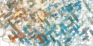 Soyut arka plan sanatı. 2D çizim. Etkileyici yağlı boya resim. Tuvalde fırça darbeleri. Modern sanat. Çok renkli arkaplan. Çağdaş sanat. İfade. Sanatsal dijital palet.