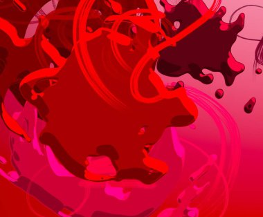 Soyut arka plan sanatı. 3 boyutlu illüstrasyon. Tuvalde fırça darbeleri. Çok renkli arkaplan. Çağdaş sanat. Sanatsal dijital palet.