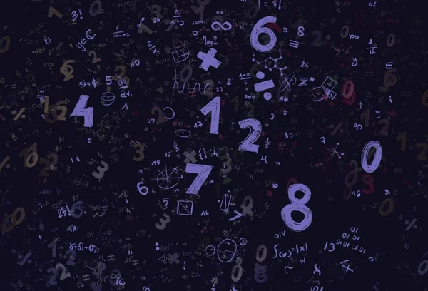 Math Ilustración Abstract Background Numbers Copy Space — Foto de Stock