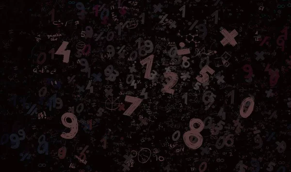 Math Ilustración Abstract Background Numbers Copy Space — Foto de Stock