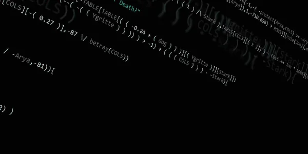 Programmeercode Voor Softwareontwikkelaars Abstract Modern Virtueel Computerscript Werk Van Software — Stockfoto