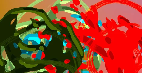 Abstract Background Art Illustration Brushstrokes Canvas Multicolored Backdrop Contemporary Art — kuvapankkivalokuva