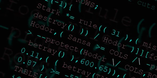 Programmeercode Voor Softwareontwikkelaars Abstract Modern Virtueel Computerscript Werk Van Software — Stockfoto