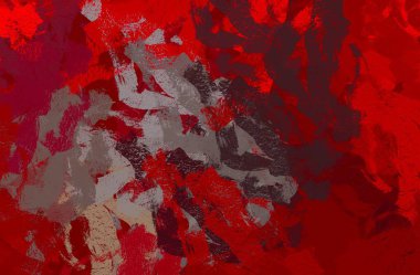 Soyut arka plan sanatı. 2D çizim. Etkileyici yağlı boya resim. Tuvalde fırça darbeleri. Modern sanat. Çok renkli arkaplan. Çağdaş sanat. İfade. Sanatsal dijital palet.