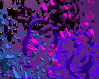 Soyut arka plan sanatı. 3 boyutlu illüstrasyon. Tuvalde fırça darbeleri. Çok renkli arkaplan. Çağdaş sanat. Sanatsal dijital palet.