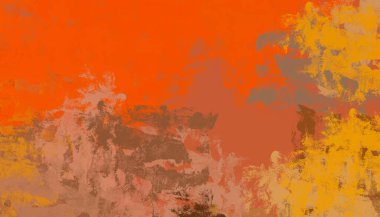 Soyut arka plan sanatı. 2D çizim. Etkileyici yağlı boya resim. Tuvalde fırça darbeleri. Modern sanat. Çok renkli arkaplan. Çağdaş sanat. İfade. Sanatsal dijital palet.