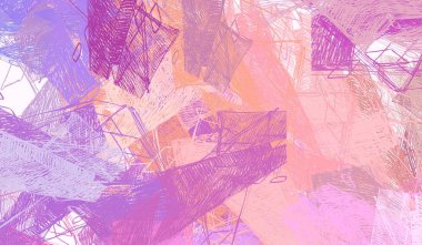 Soyut arka plan sanatı. 2D çizim. Etkileyici yağlı boya resim. Tuvalde fırça darbeleri. Modern sanat. Çok renkli arkaplan. Çağdaş sanat. İfade. Sanatsal dijital palet.