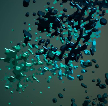 Soyut arka plan sanatı. 3 boyutlu illüstrasyon. Tuvalde fırça darbeleri. Çok renkli arkaplan. Çağdaş sanat. Sanatsal dijital palet.