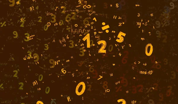 Math Ilustración Abstract Background Numbers Copy Space — Foto de Stock