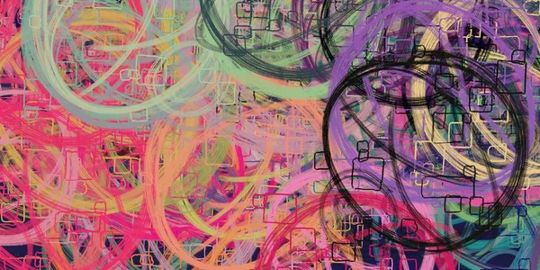 Abstracte Achtergrondkunst Illustratie Expressieve Olieverf Penseelstreken Doek Moderne Kunst Meerkleurige — Stockfoto