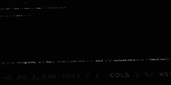 Software Developer Programming Code Abstract Modern Virtual Computer Script Work — Stock Photo, Image
