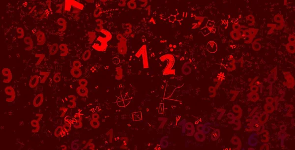 Math Ilustración Abstract Background Numbers Copy Space — Foto de Stock