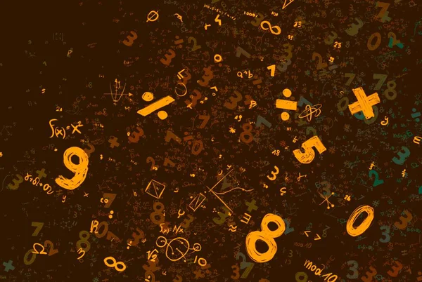 Math Ilustración Abstract Background Numbers Copy Space — Foto de Stock