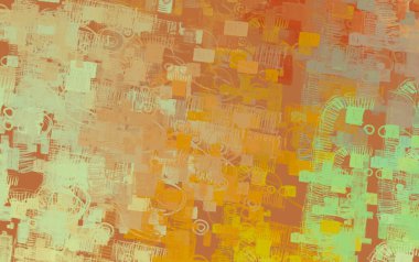 Soyut arka plan sanatı. 2D çizim. Etkileyici yağlı boya resim. Tuvalde fırça darbeleri. Modern sanat. Çok renkli arkaplan. Çağdaş sanat. İfade. Sanatsal dijital palet.