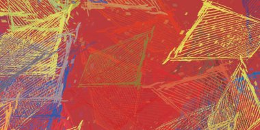 Soyut arka plan sanatı. 2D çizim. Etkileyici yağlı boya resim. Tuvalde fırça darbeleri. Modern sanat. Çok renkli arkaplan. Çağdaş sanat. İfade. Sanatsal dijital palet.