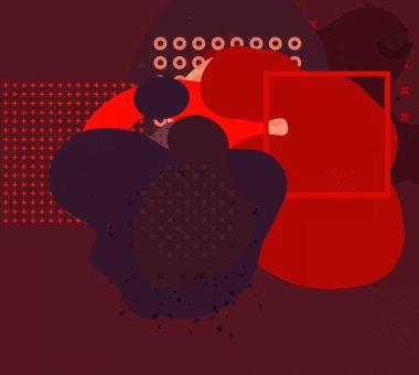 Soyut arka plan sanatı. 3 boyutlu illüstrasyon. Tuvalde fırça darbeleri. Çok renkli arkaplan. Çağdaş sanat. Sanatsal dijital palet.