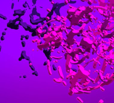 Soyut arka plan sanatı. 3 boyutlu illüstrasyon. Tuvalde fırça darbeleri. Çok renkli arkaplan. Çağdaş sanat. Sanatsal dijital palet.