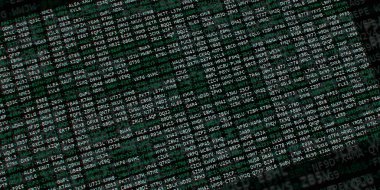 Yazılım geliştirici programlama kodu. Soyut modern sanal bilgisayar senaryosu. Masaüstü ekranında yazılım geliştirici programcının çalışması 