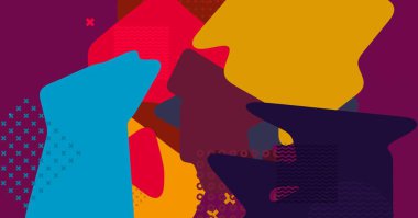 Soyut arka plan sanatı. 3 boyutlu illüstrasyon. Tuvalde fırça darbeleri. Çok renkli arkaplan. Çağdaş sanat. Sanatsal dijital palet.