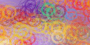 Soyut arka plan sanatı. 2D çizim. Etkileyici yağlı boya resim. Tuvalde fırça darbeleri. Modern sanat. Çok renkli arkaplan. Çağdaş sanat. İfade. Sanatsal dijital palet.