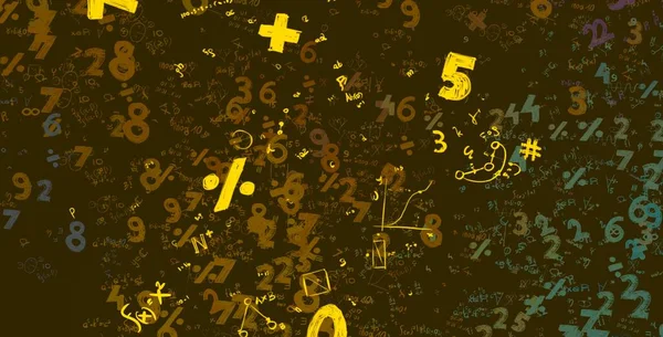 Math Ilustración Abstract Background Numbers Copy Space — Foto de Stock