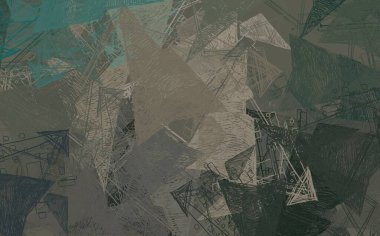 Soyut arka plan sanatı. 2D çizim. Etkileyici yağlı boya resim. Tuvalde fırça darbeleri. Modern sanat. Çok renkli arkaplan. Çağdaş sanat. İfade. Sanatsal dijital palet.